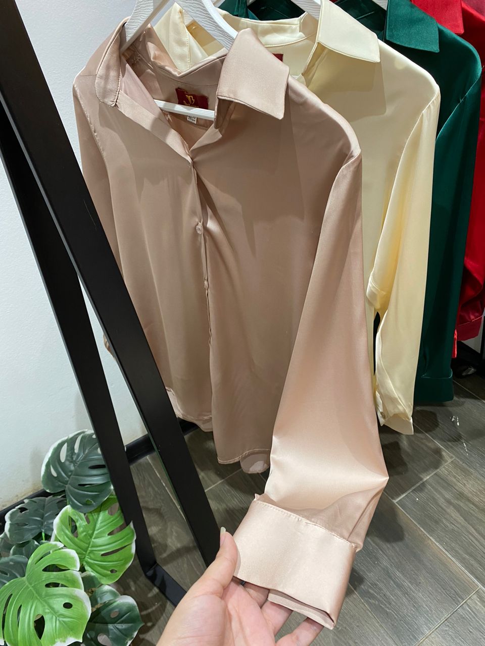 CHEMISIER SATIN (11 couleurs)