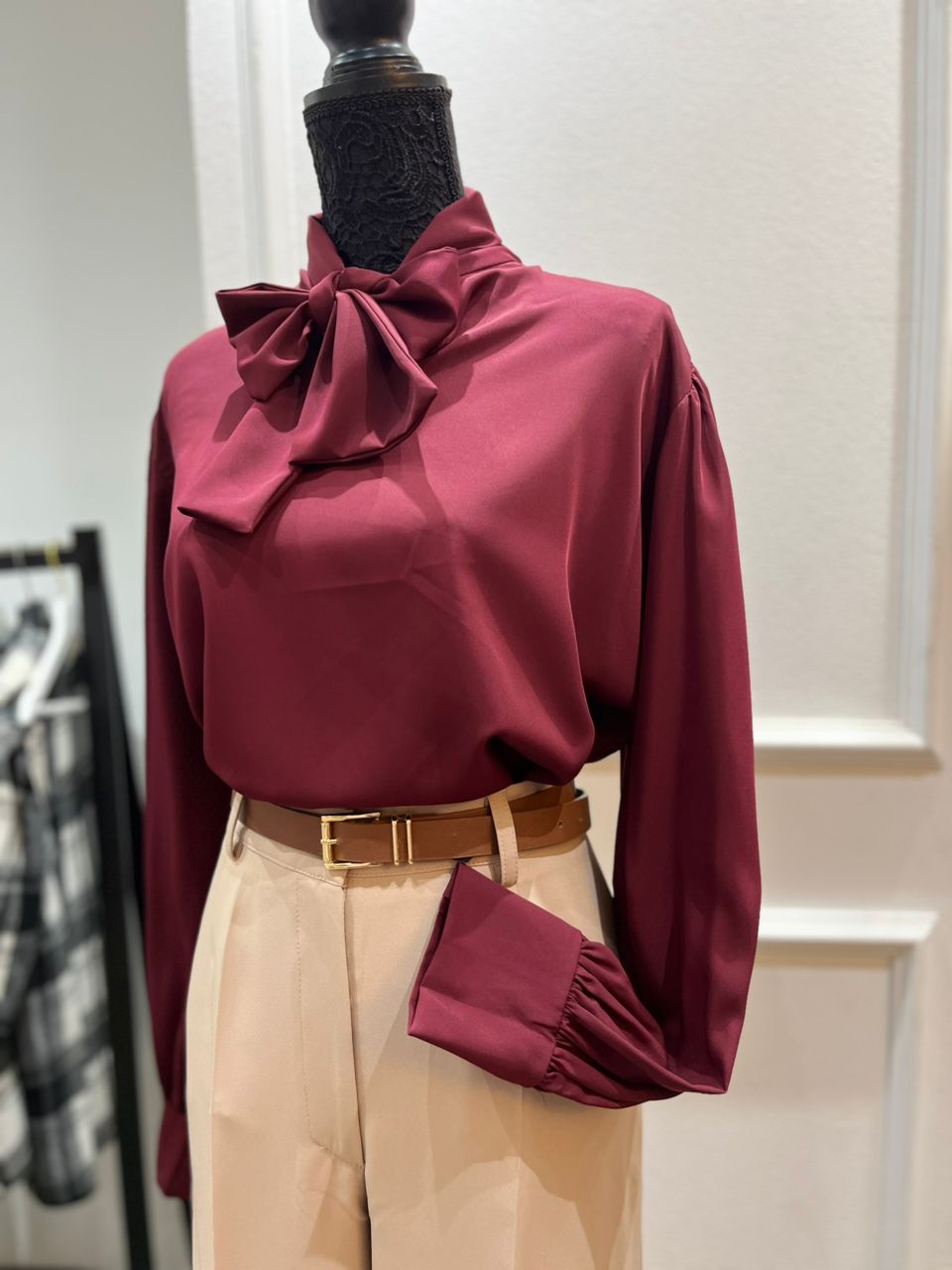 CHEMISIER A NOEUD 12 couleurs